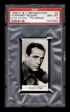 PSA 8 HUMPHREY BOGART 1939 Bridgewater Card #2 (2nd Highest Graded) One Higher