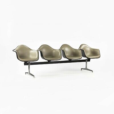 1984 Herman Miller Eames 3734 Tandem Four Seater Arm Shell 1984 Herman Miller Eames 3734 Tandem Four Seater Arm Shell