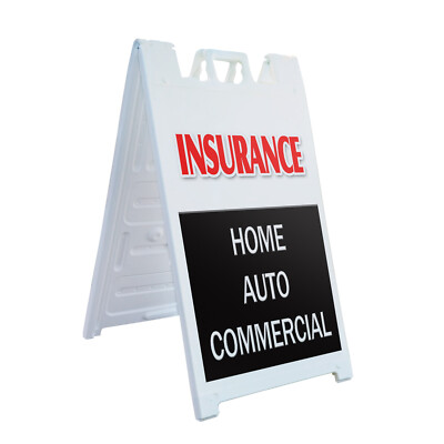 A-frame Sidewalk Insurance Home Auto Commercial 24'' x 36'' Double Sided A-Frame S