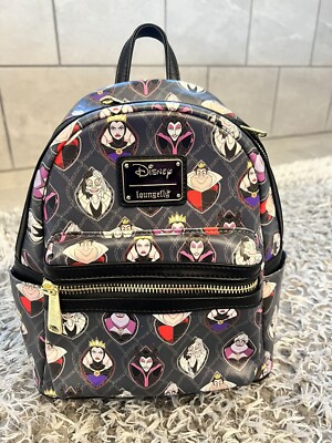 NWT LOUNGEFLY X LASR Exclusives Disney Villains Stained  display picture 2