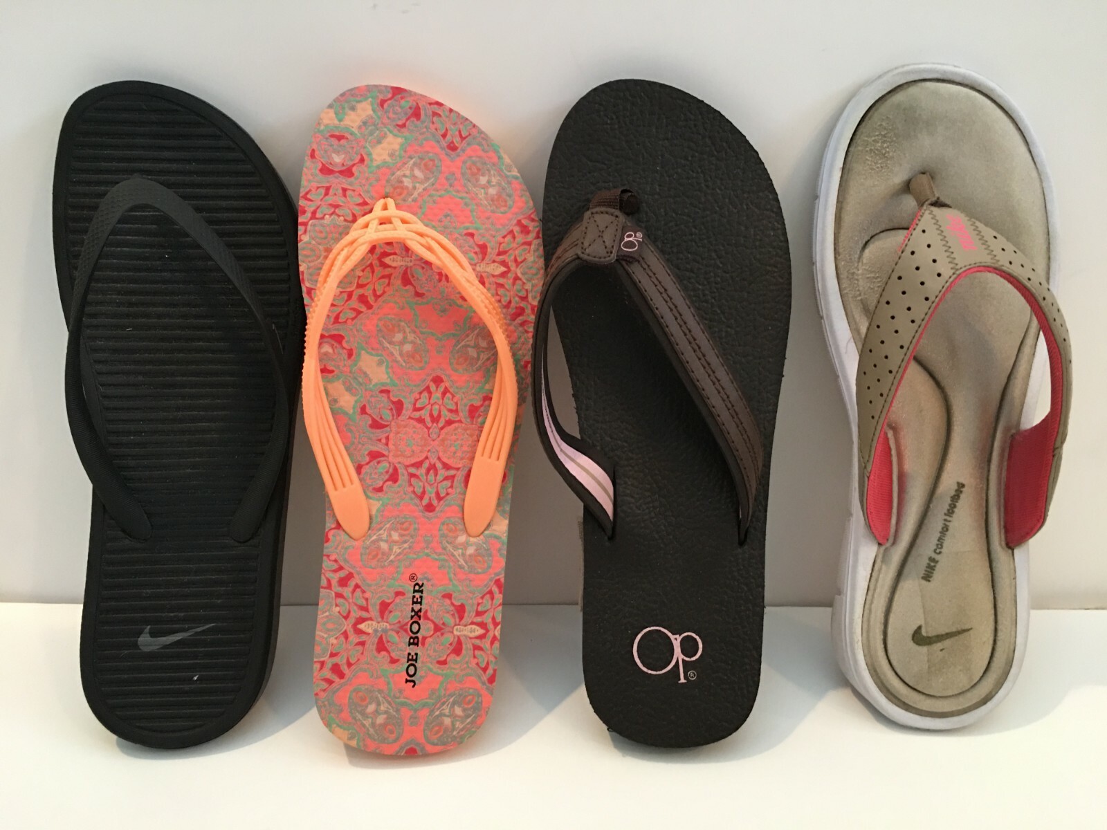 joe boxer flip flops womens