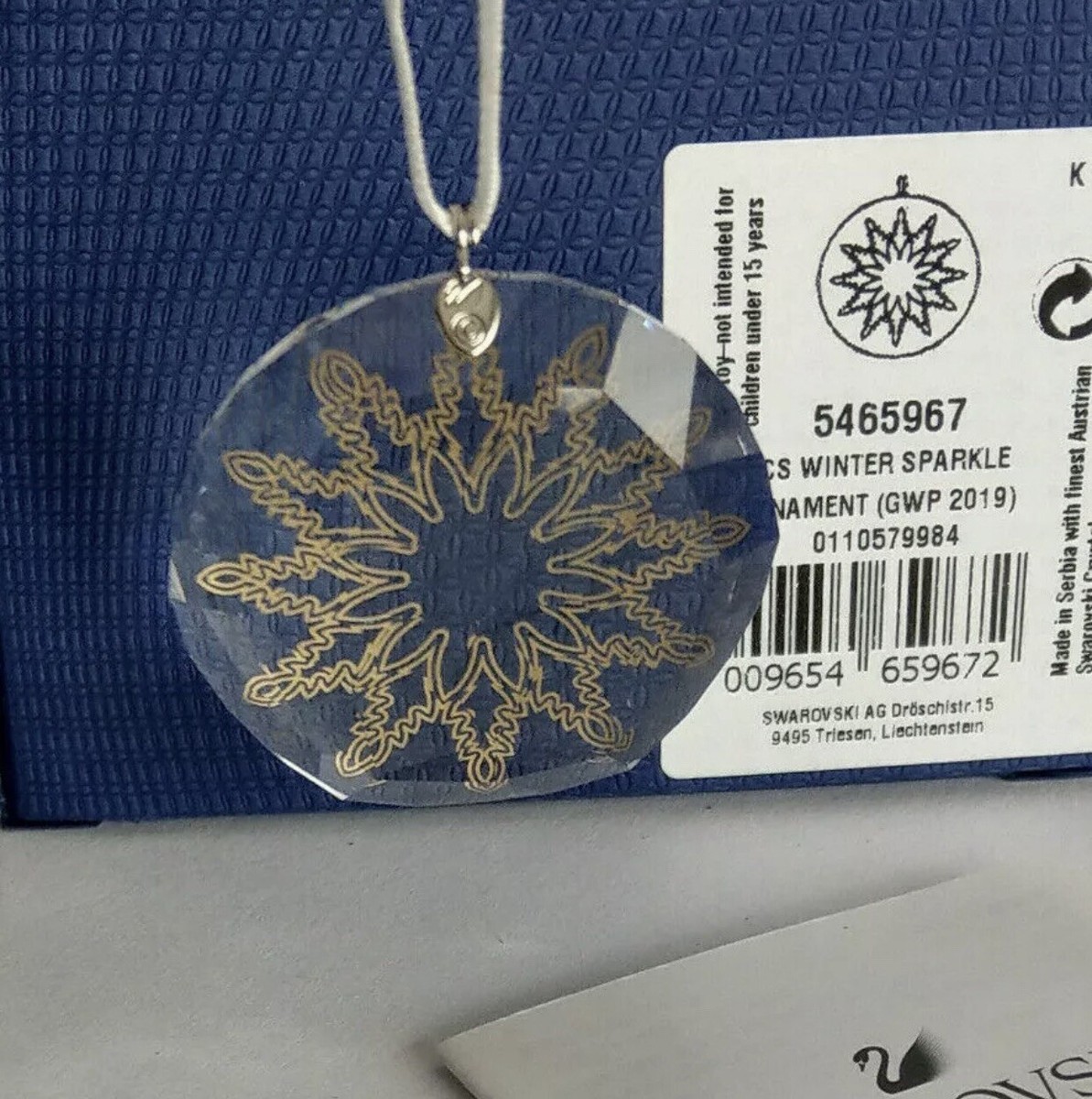 Swarovski Crystal Winter Sparkle Christmas Ornament 5465967 | eBay