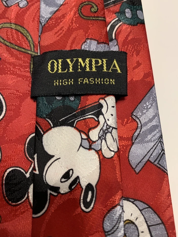 Vintage Disney Mickey Mouse Marching Band Olympia Men's Neck Tie - Image 3 of 4