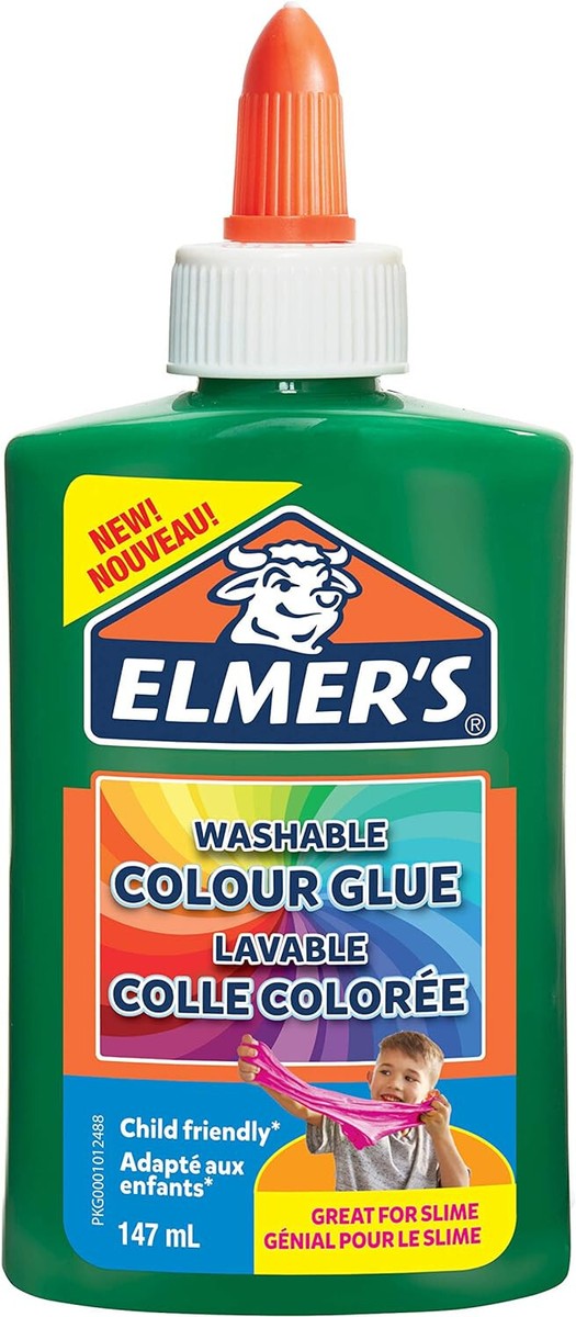 Elmer's Lavable Color Pva Pegamento Green 147ml