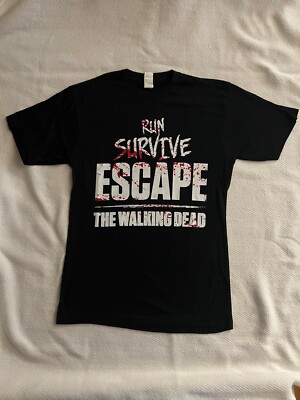 Skybound TWD The Walking Dead Run Survive Escape Shirt Men's Size Small NWOT
