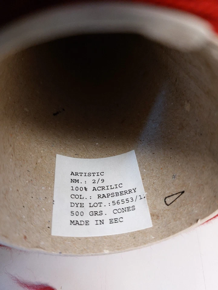 Artistic Acrylic 2 Ply Yarn on Large 500g CONE - Image 4 of 4