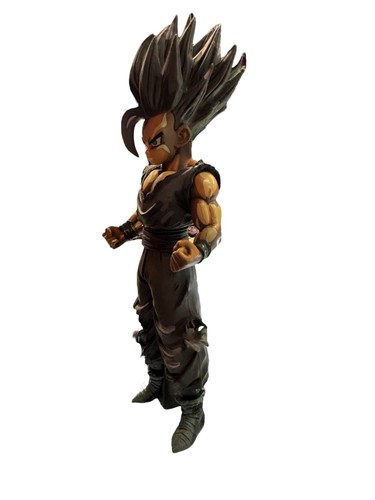 NUOVO Figura Dragon Ball Z Gohan Super Saiyan Cioccolato Nero Ver Modello 8" - Foto 2 di 5