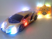 Lamborghini Veneno Radio Remote Control Yellow Led Car 1:18-body Flashing Lights Lamborghini Veneno Radio Remote Control Yellow Led Car 1:18-body Flashing Lights