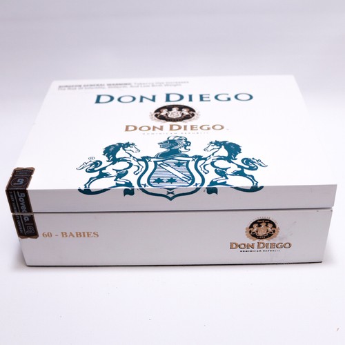 Don Diego Sun Grown Babies Empty Wood Cigar Box 8.25" x 6.25" x 2.5" - Picture 2 of 9