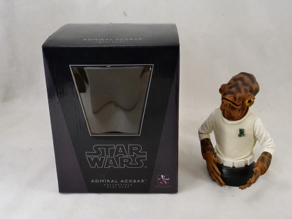 Gentle Giant N.10458 Admiral Ackbar Mini Busto 16 CM Edizione Limitata Da 2008 - Immagine 3 di 4