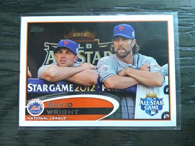 2012 Topps Update David Wright All Star Short Print SP Variation #US280