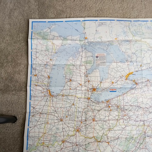 Vintage 1974 Exxon Eastern United States Oil Gas Service Station Road Map - Picture 8 of 12