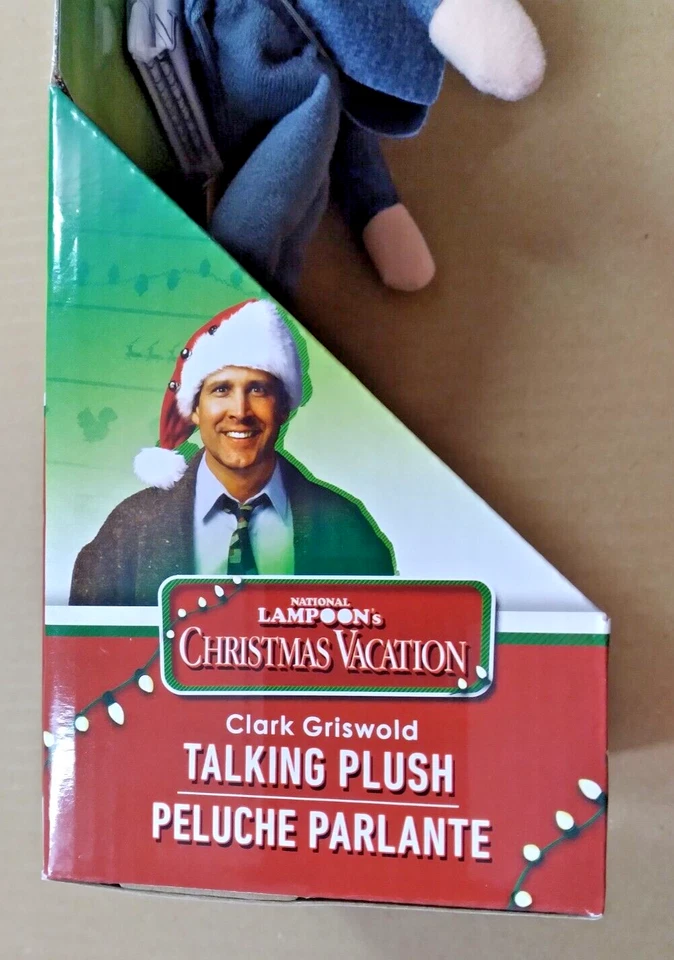 全新 12 英寸 Clark Griswold 圣诞假期 会说话 毛绒拉绳 - 16 短语 — 第 3/4 张图片
