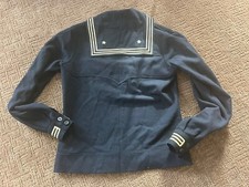 Vtg Men's Navy Sailor Crackerjack Uniform Wool Pullover Top Sz 38