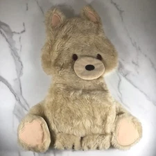 VINTAGE ORIGINALS BI-JUDI BEIGE BEAR CUB PLUSH NURSEY WALL HANGING DECOR