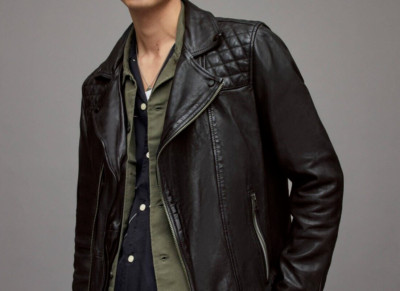 Allsaints Conroy Leather Jacket Size Small | eBay