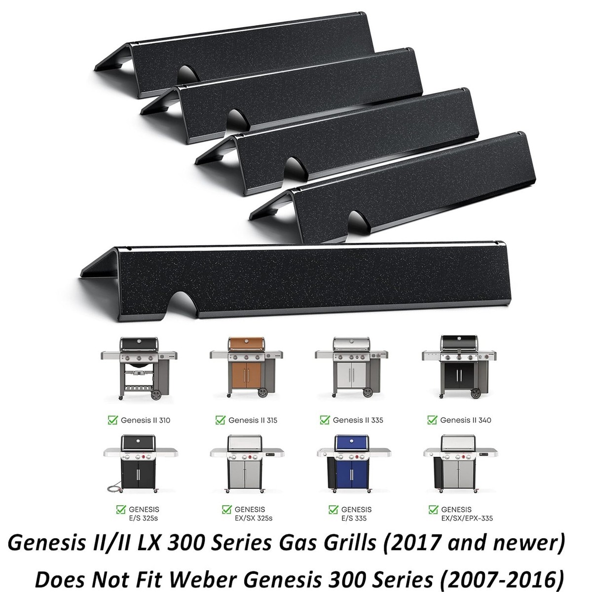 Amazon Weber Genesis E310 Flavorizer Bars 66032 Flavorizer Bars
