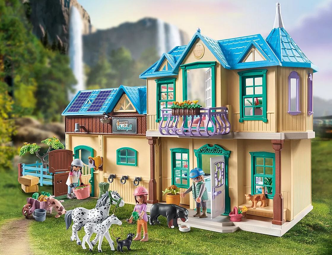 プレイモービル】 playmobil 6147馬パドック・6929シャワーセット