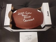 Chandler Morris Virginia Cavaliers Signed Full Size Franklin Football Auto UVA