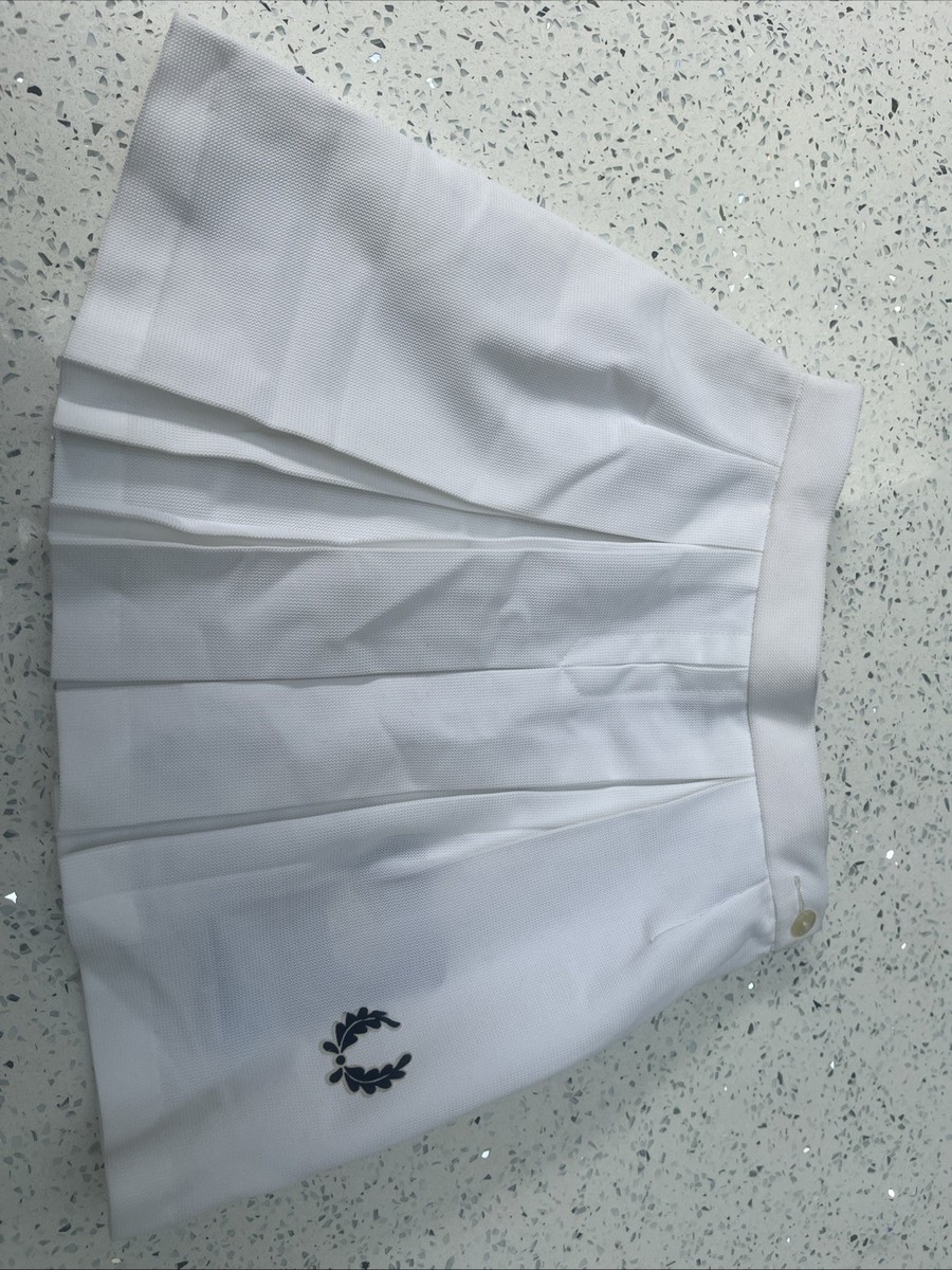 Vintage Fred Perry Tennis Skirt - White - 20” - Made in England