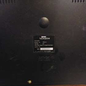SNK Neo Geo Neogeo AES ROM Console with Stick Controller x2 Set Tesed