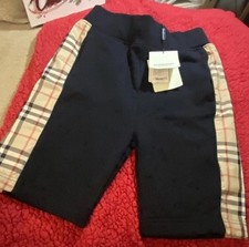 BURBERRY Boys Black Checked Cotton Shorts Nova Check Youth Large 10y