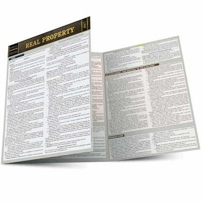 Real Property: a QuickStudy Laminated - Pamphlet, by Karyl Landeau - Very Good
