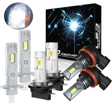 For 2011-2013 Kia Optima Led Headlight High/Low+Fog light Combo Bulbs White 6pcs