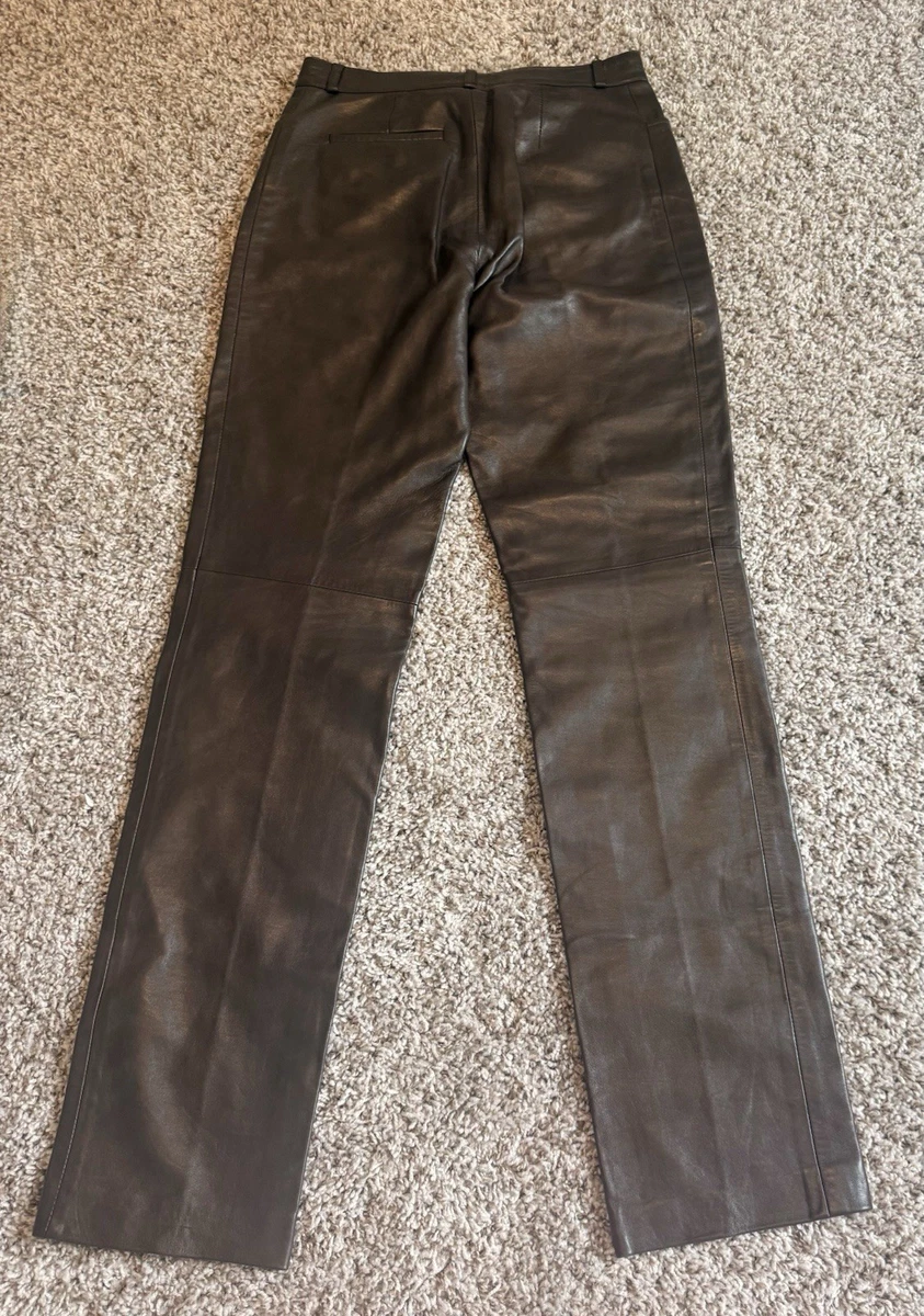 パンツ GUCCI cow leather slacks size 40 Gucci Leather Pants for Women for sale | eBay