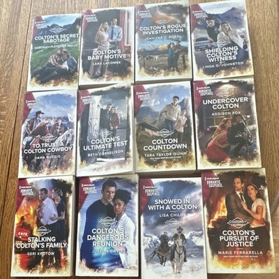 Harlequin Coltons of Colorado Romantic Suspense Paperback Book Set of 12
