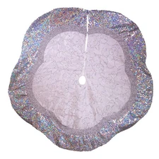 Kurt Adler 60" Silver Treeskirt,Tree Stands & Skirts