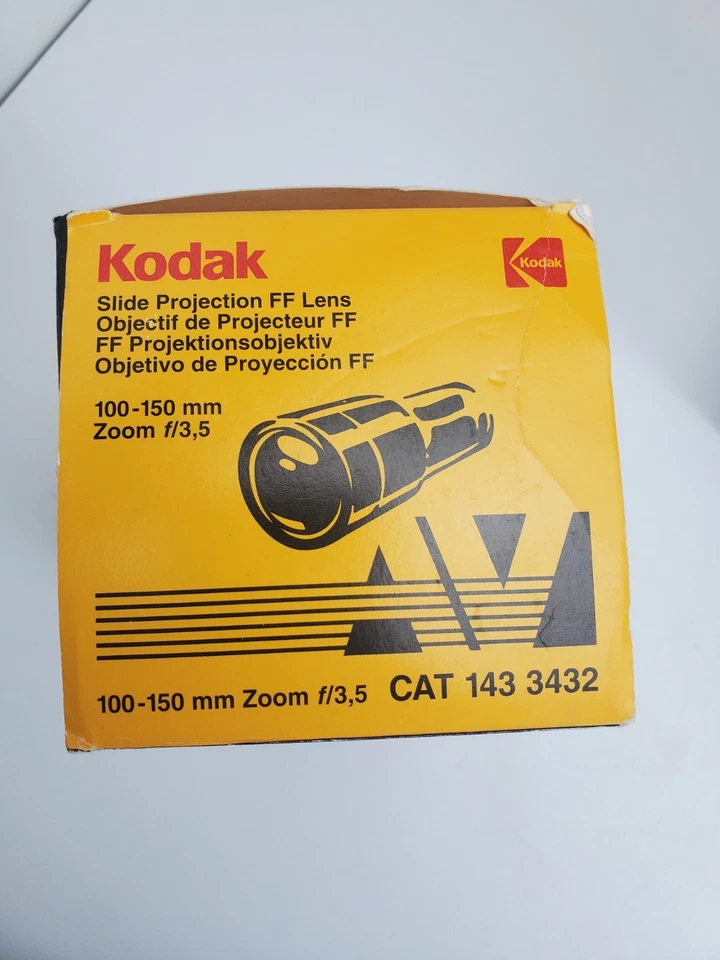 Lente de campo plano Kodak Slide Projection FF 100-150 mm zoom f/3,5 Ektapro Foto 4 de 4