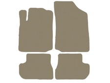Fußmatten, Autoteppiche für Citroen C2 3t 2003-2009, Dunkelbeige x14 Rand