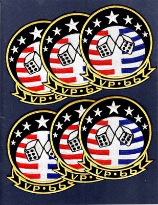 Dealer Lot VP-66 BOXCARS P-2V NEPTUNE US NAVY Patrol Squadron Patch Set of 6