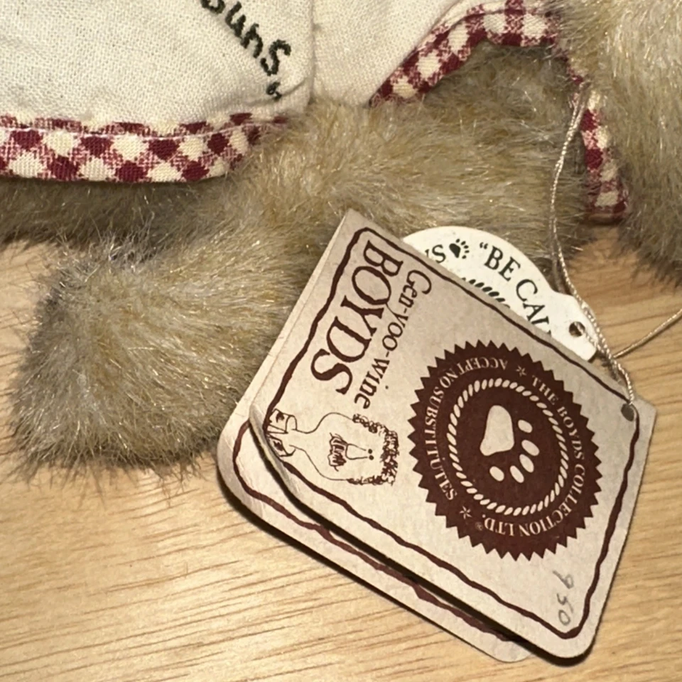 Boyds Bears COOKIE BEARCHILD Peluche 8" Oso Articulado Delantal y Sombrero de Chef Nuevo con Etiquetas Foto 4 de 4