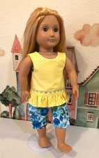 18 Inch Doll Clothes - Handmade 2 pc Outfit to Fit American Girl type Dolls
