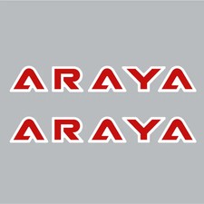 ARAYA - LETTERS - Custom - RED rim decals