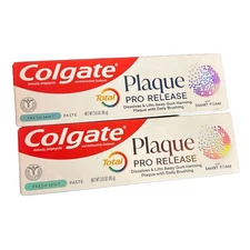 2 Packs Colgate Total Plaque Pro Release Fresh Mint Toothpaste 3.0 Oz Ex 12/24