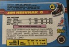 Jim Hrivnak Washington Capitols autographed hockey card (199–92 Topps # 487) — photo 2