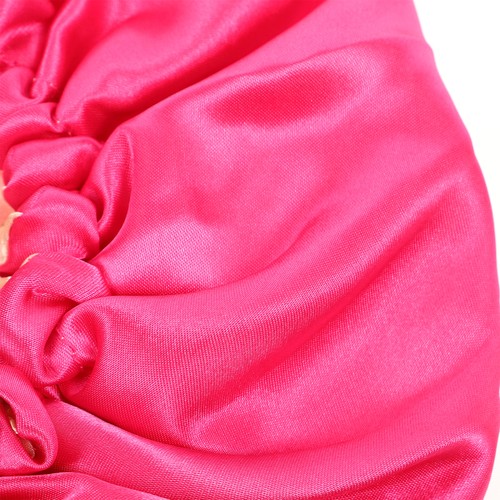 Kids Double Layer Sleeping Elastic Sleeping Hat Adjustable Rosy - Foto 6 di 12