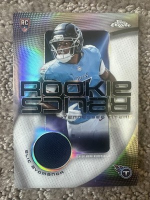 2025 Topps Chrome Elic Ayomanor Rookie Relics Refractor Player