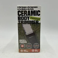 Manspot Ceramic Body Trimmer Electric Groomer New, Wet Dry No Nicks Cuts Guard