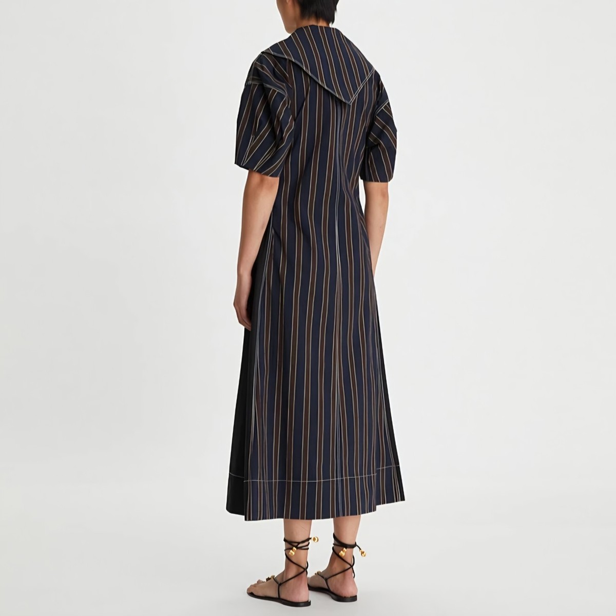 tory burch jersey striped dress How to Style Tory Burch Stripes this Season