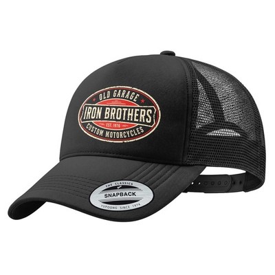 Snapback Trucker Iron Brothers Mütze Kappe Motorrad Biker Garage Mesh Yupoong