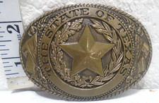 The State of Texas Star Vintage Belt Buckle