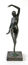Donna Liberty Danzante Salvatore Cozzo Scultura In Bronzo