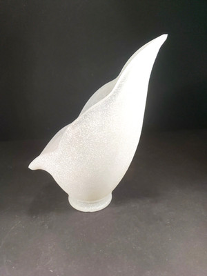 Ceiling Fan Replacement Shade Scalloped Edges Slanted Frosted Sand 21/4'' Fitter