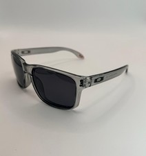 O Holbrook Polarized Dark Clear Frame W/ Black Logo Black Lens Sunglasses