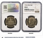 1776-1976-D Bicentennial Kennedy Half Dollar 50C Silver NGC MS66