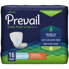 Prevail Daily Pant Liner 28in Moderate Absorbency Polymer Core